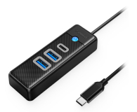 Orico Hub USB-C 2x USB-A 3.1 + USB-C PWC2U-C3-015-BK-EP - 1283947 - zdjęcie 1